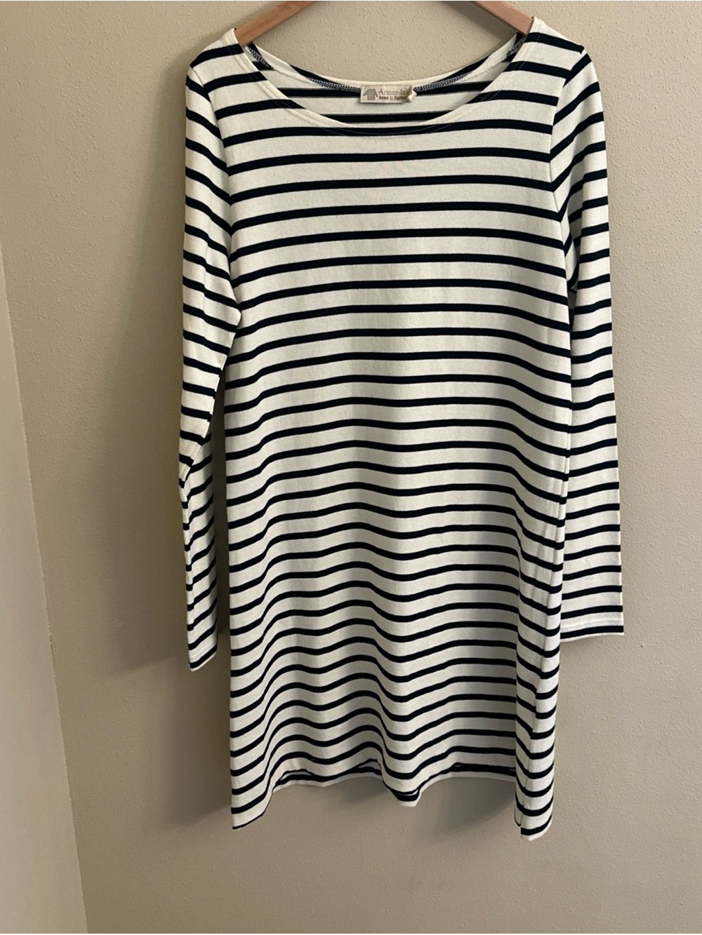 Armor Lux Dress Womens XL Strip Long Sleeve Preppy Cotton France